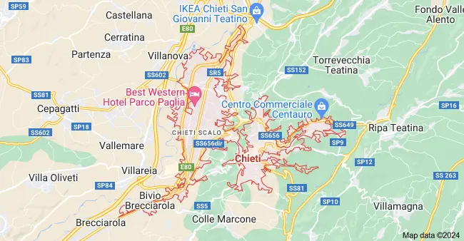 Mappa Chieti Maps