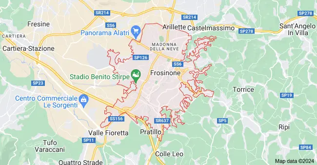 Mappa Frosinone Maps