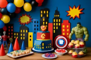 Feste a tema supereroi: dettagli scenografici facili da realizzare che fanno un grande effetto