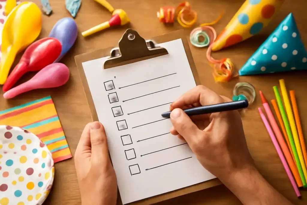 Preparativi per una festa con animazione: la checklist essenziale che evita dimenticanze